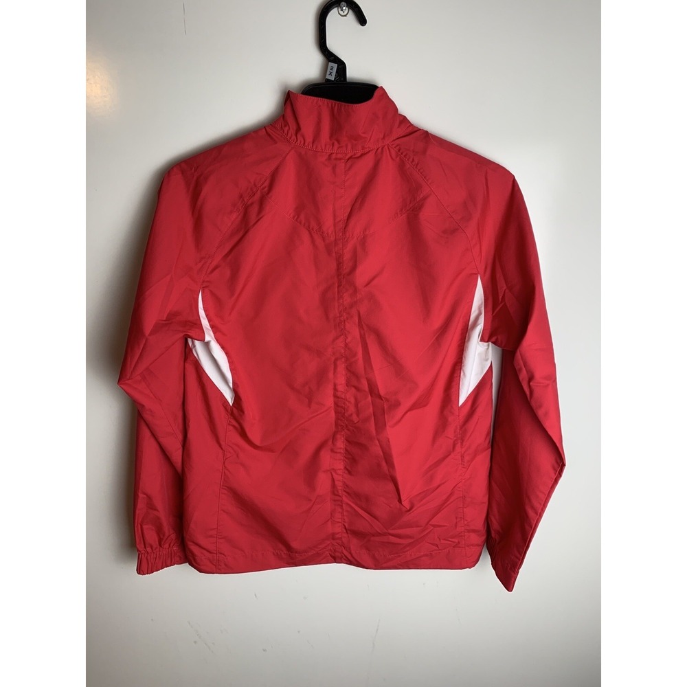 Nike Golf Fit Storm Women's Sm (4-6) Windbreaker Jacket Hooded Zip Collar Pink - Picture 2 of 10